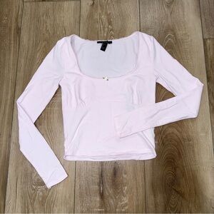 Forever 21 Soft Pink Long Sleeve Top